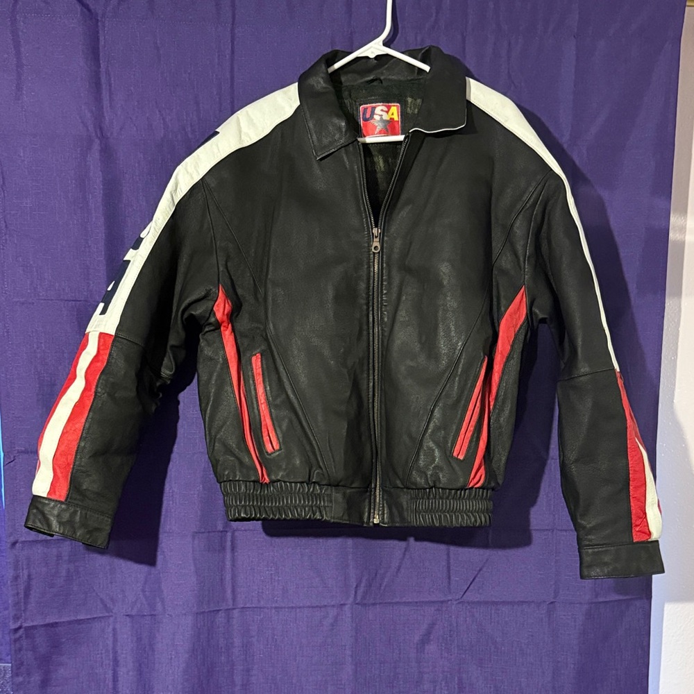 Black and Red unisex Bomber Jacket